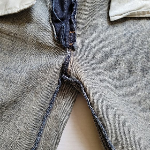 Boot cut jeans J. Crew petite dark wash distressed stretch cotton denim pants - Picture 5 of 14